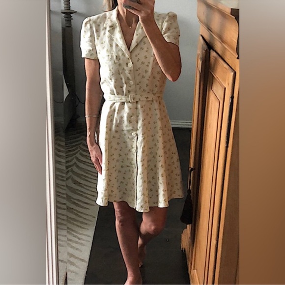NWT Polo Ralph Lauren floral belted linen dress 14 - Picture 4 of 9
